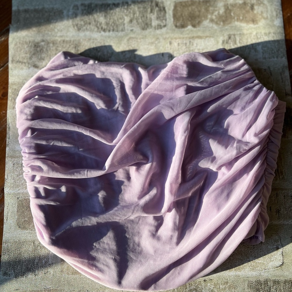 Lilac Purple Ruched Corset